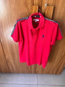 US Polo Assn. Men's Red Tshirt