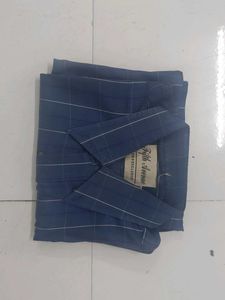 Men's Blue Checked Shirt