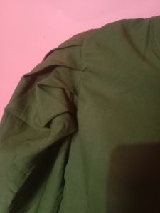 Crop Top With Puff Sleeves
