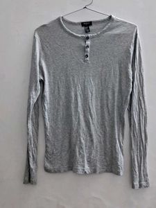 Forever 21 Gray Henley shirt