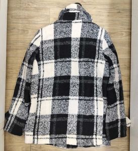 Plaid Wool Blend Coat (FIX RATE)