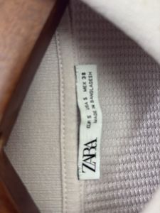 Zara Light Beige Polo Shirt