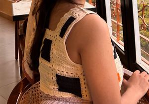 Crochet Patchwork Crop Top