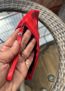 Red Multi purpose Pouch with Zipper