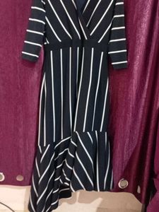 Chic Striped Midi Dress
