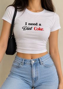 I Need A Diet Coke Cropped Tee