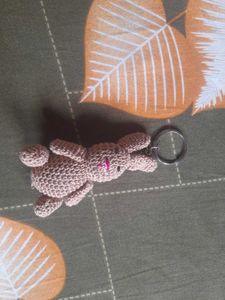 CROCHET BROWN KEY CHAIN🐻