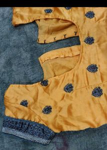 Yellow Embroidered Blouse