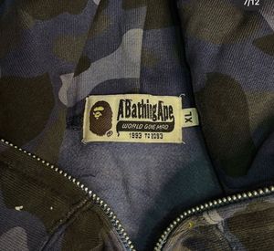 BAPE Shark Hoodie Camo Zip Up