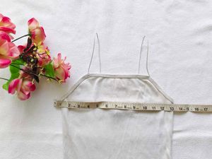 White Spaghetti Strap Bodysuit