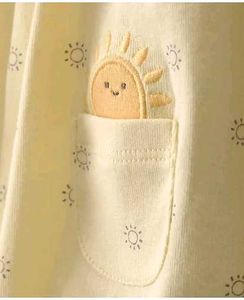 Adorable Yellow Sun Romper for Baby Girl
