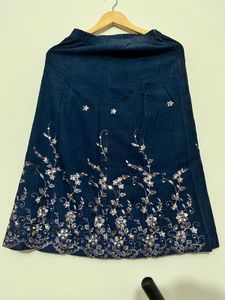 Vintage corduroy sequin skirt