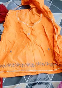 Combo of Two Kurti,kanchali +odhna set