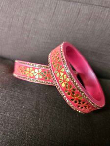 Pink Floral Bangle