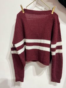 Cropped Knit Top from Shein