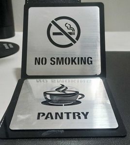 Double-Sided Sign: No Smoking & Pantry