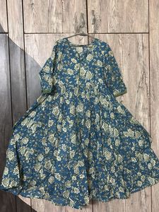 Floral Print Kurta Dress