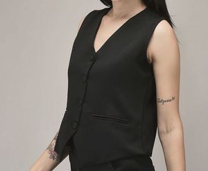 Chic Brown Sleeveless Vest Top