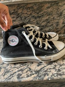 Classic Black High-Top Sneakers