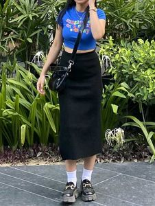 Black Asymmetrical Skirt