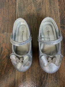Sparkly Silver Butterfly Shoes