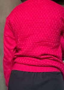 Charming Pink Bow Sweater