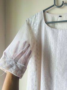 White Chikankari Kurta 🥰
