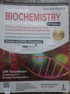 Textbook of Biochemistry for Medical Students
