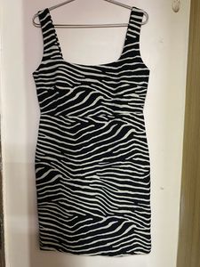 Trendy Zebra Print Bodycon Dress