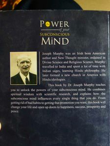 The Power of Your Subconscious Mind Book