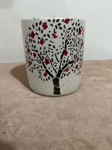 Tree Design Ceramic Pot (without flowers)