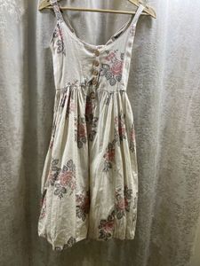 Boho Floral Button-Up Sundress