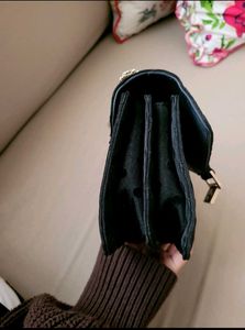 ZARA Black Polka Dot bag