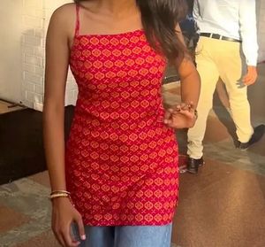 Festive Pink and Gold Kurti