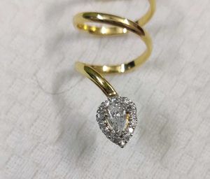 Gold Brass Bracelet Ring