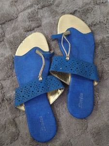 Blue & Gold Flats