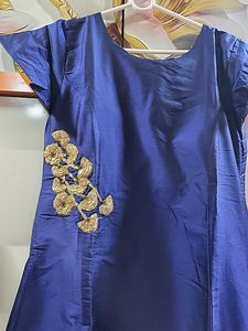 Elegant Blue Ethnic Gown