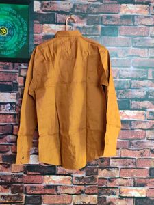 Mustard Cotton Casual Shirt