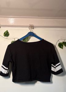 Casual Black H&amp;M Cropped Top