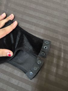 H&amp;M Velvet Cami backless Bodysuit