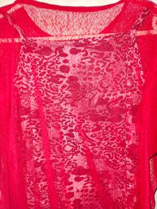 Red Net Top