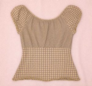 Chic Gingham Off-Shoulder Top