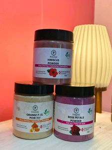 Puranex Face Powders - Hibiscus, Orange & Rose