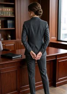 Women's Charcoal Grey Suit Set