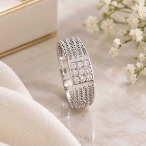 92.5 men's Ring Sparkling Diamond Band