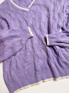 Lilac V-Neck Sweater
