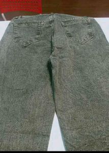 Grey Wide Leg Jeans