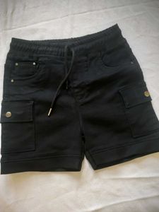 Women's Casual Black Cargo Shorts