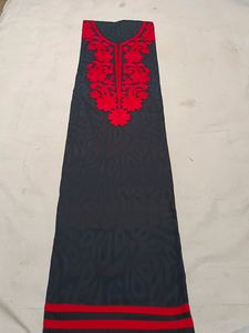 Black Antique SUIT With Red Thread