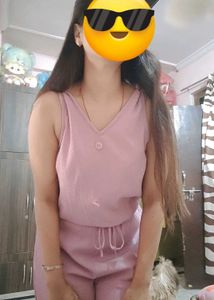 shein Comfy Lavender Jumpsuit